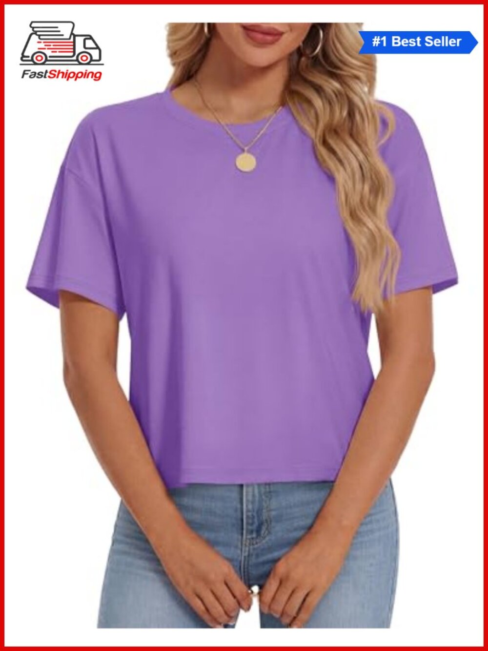 ✨ Women's Crop Tops Summer Cotton Loose Basic T-Shirts
